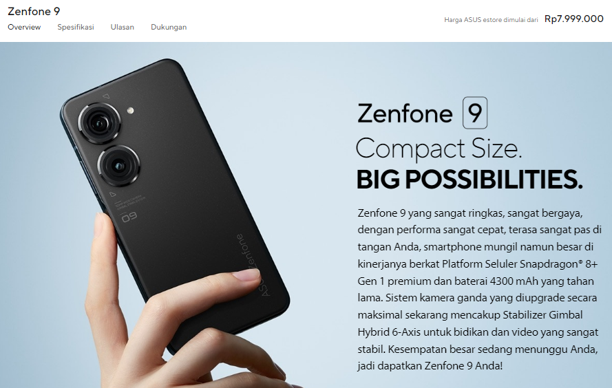 Info Harga Asus Zenfone 9 Indonesia
