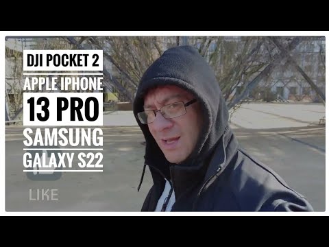 comparativa dji pocket 2 vs. iPhone 13 pro vs Samsung Galaxy S22 Ultra vlog