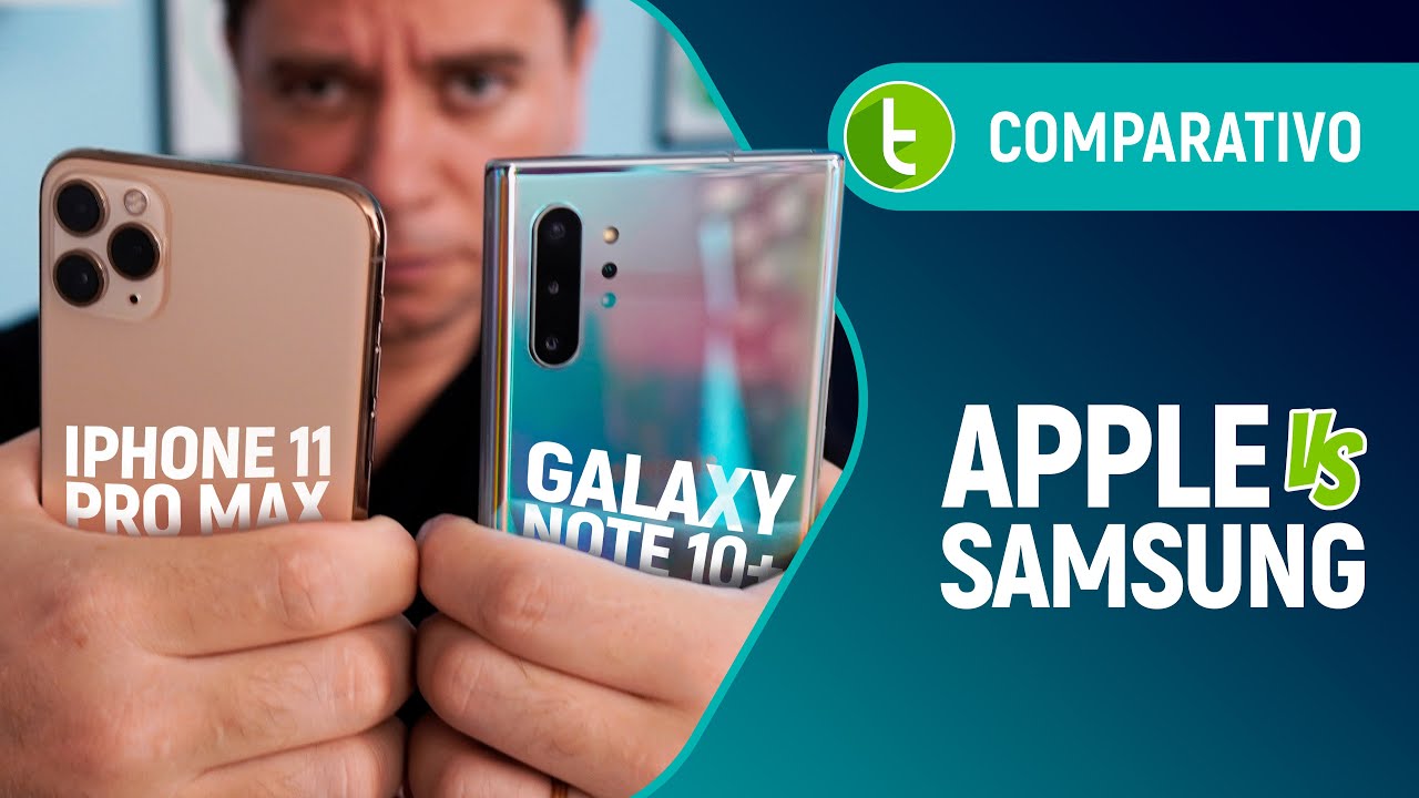 IPHONE 11 PRO MAX vs GALAXY NOTE 10+: QUEM LEVA o título de MELHOR CELULAR do ano? | Comparativo
