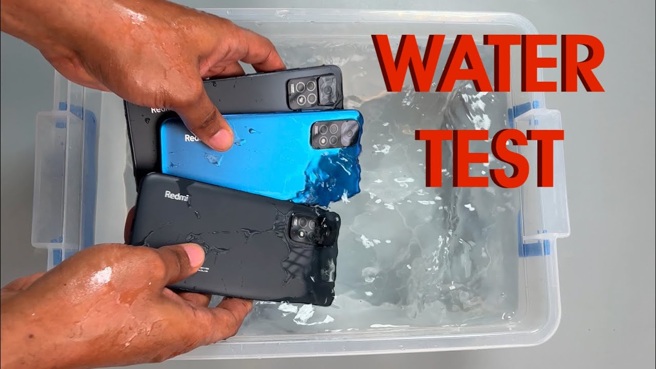 WATER TEST 💦 – Redmi Note 11 Pro vs Redmi Note 11S vs Redmi Note 11