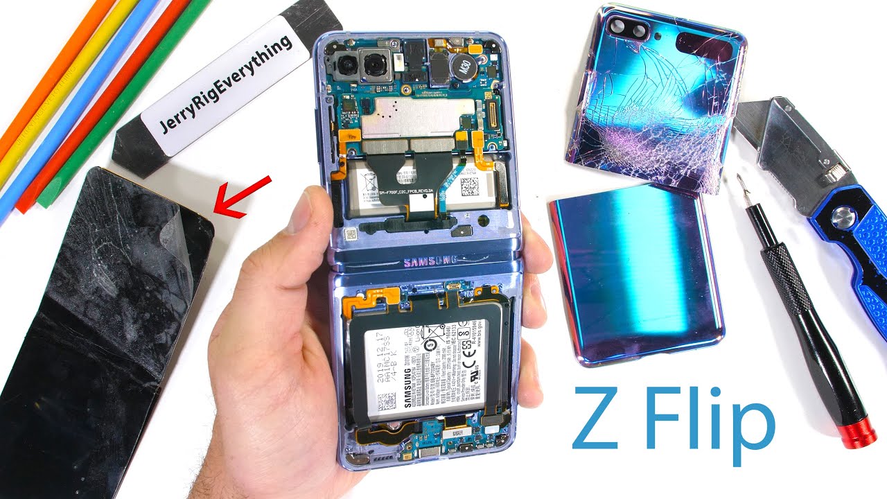 Samsung Galaxy Z Flip Teardown! – Where is the Glass?!