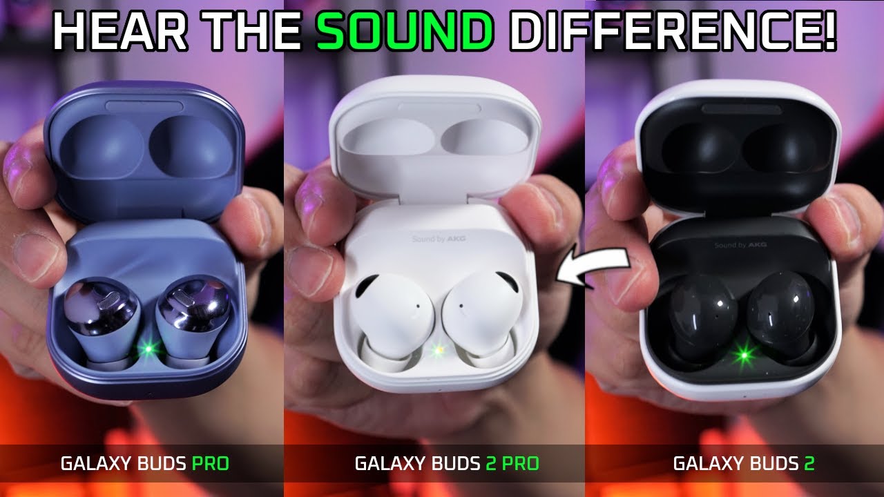 Samsung Galaxy Buds 2 Pro vs Buds Pro vs Buds 2 SOUND Comparison 🔥
