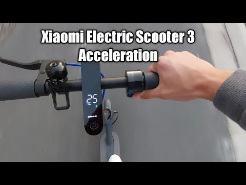 Xiaomi Mi Electric Scooter 3 – 0-25 km/h acceleration