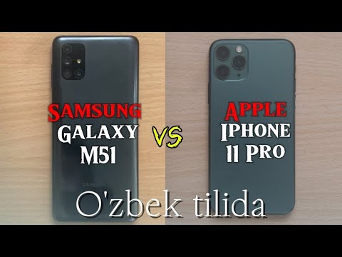 Samsung Galaxy M51 vs Iphone 11 pro | O’zbek tilida