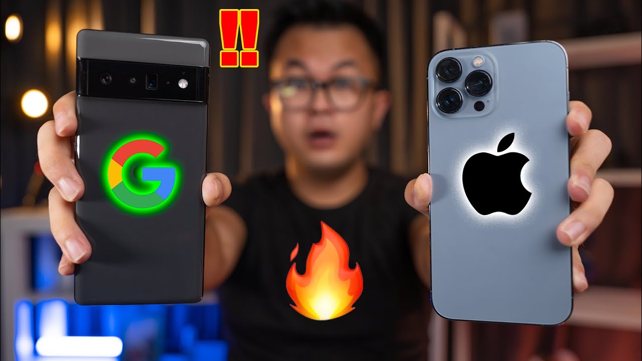 Hasilnya… Bikin KAGETTT Kedua Fanboy!! | PIXEL 6 Pro vs iPhone 13 Pro Max Camera Comparison