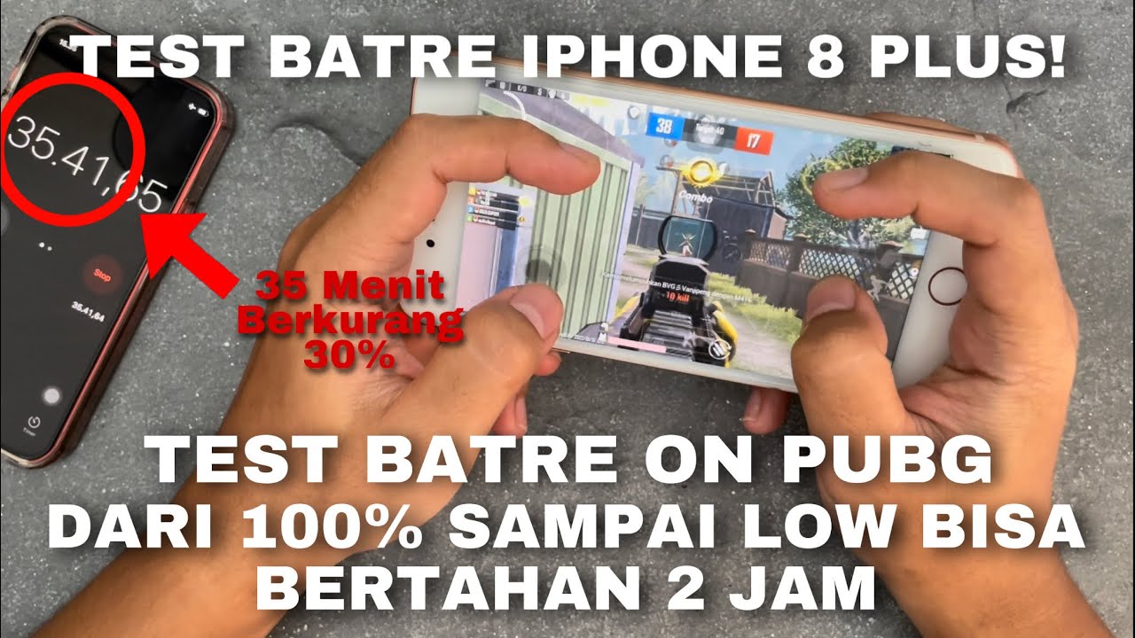 Siksa Batre iPhone 8 Plus! | Bisa Tembus 2 Jam dari 100% Pubg Mobile🔥
